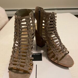 Dolce Vita Taupe Heeled Boots